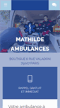 Mobile Screenshot of mathilde-ambulances-paris.com